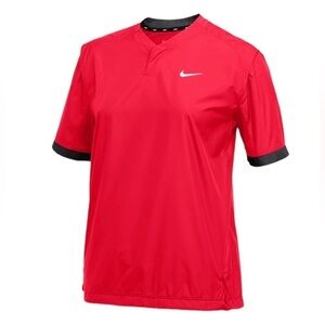 Nike Women’s Short Sleeve Lightweight Softball Windshirt M Scarlet Red NEW